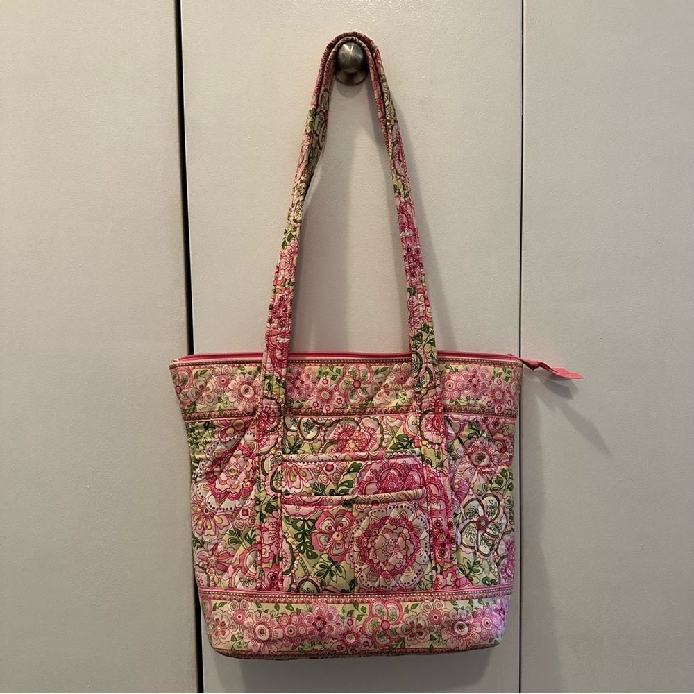 Vera Bradley Floral Pink Tote Bag
